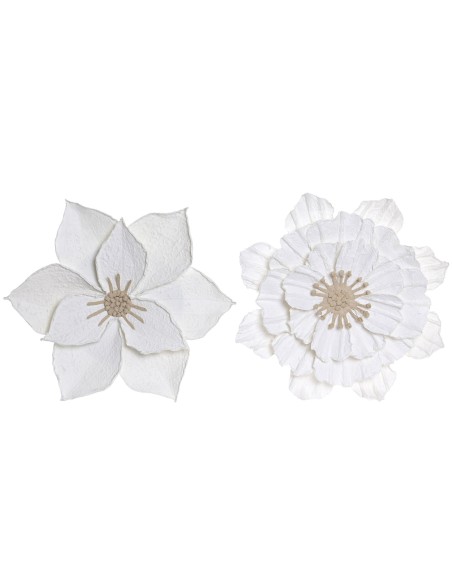 DECORACION PARED PAPEL MACHE 50X6X50 FLOR 2 SURT.