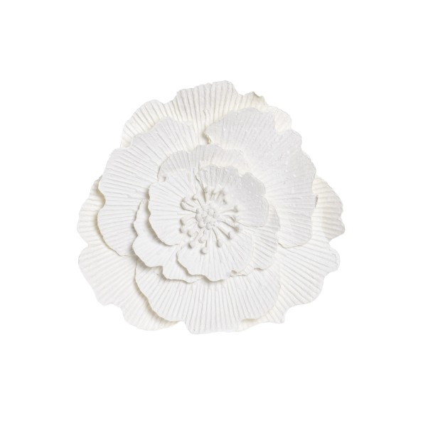 DECORACION PARED PAPEL MACHE 38X7X38 FLOR 2 SURT.