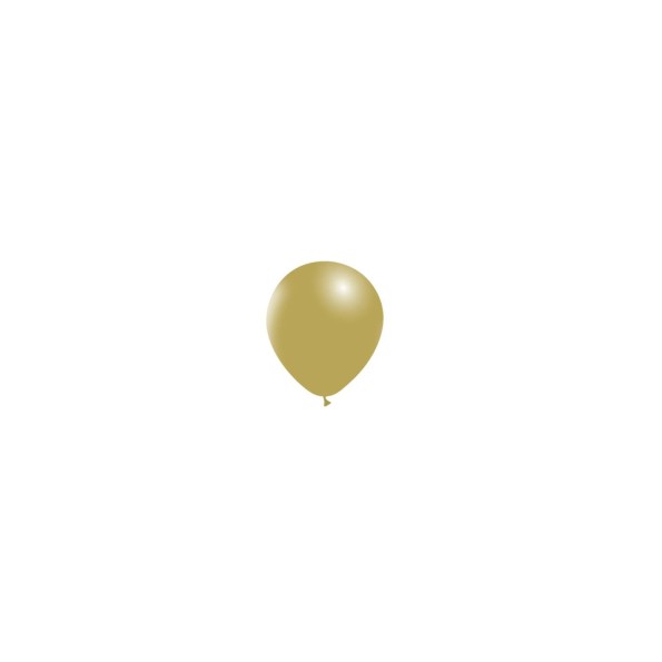 BOLSA 100 GLOBOS 45CM MOSTAZA V04