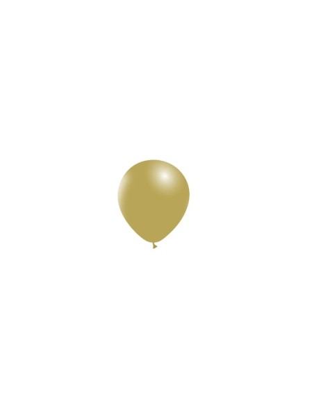 BOLSA 100 GLOBOS 45CM MOSTAZA V04