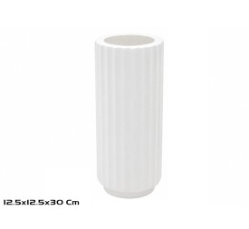 JARRON ESCIPION 30X12.5CM BLANCO