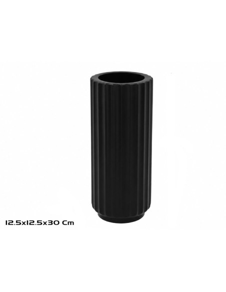 JARRON ESCIPION 30X12.5CM NEGRO