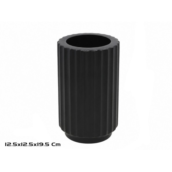 JARRON ESCIPION 19.5X12.5CM NEGRO