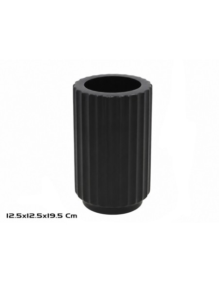 JARRON ESCIPION 19.5X12.5CM NEGRO