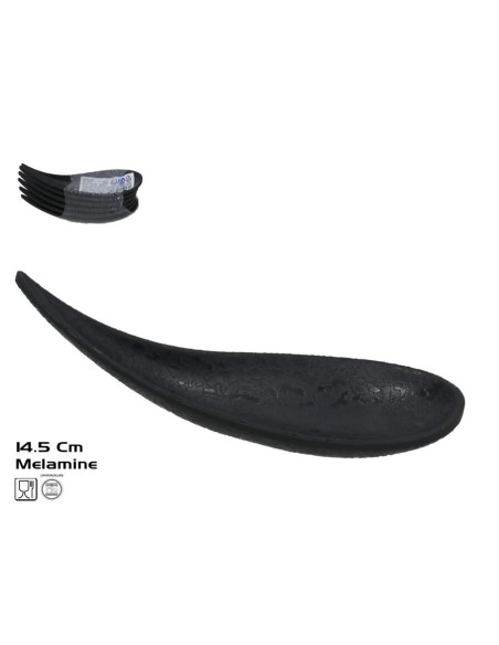CUCHARA GOTA  IRIS 14,5 CM NEGRO