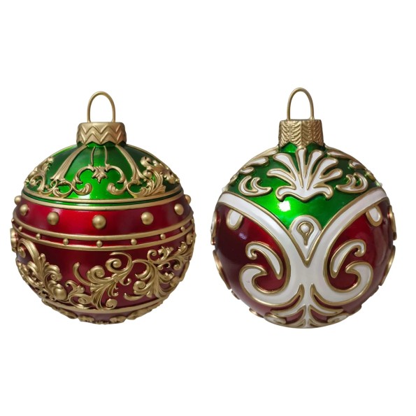 DECORACION RESINA 22X22X26 BOLA 2 SURT.