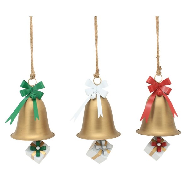 DECORACION COLGANTE METAL 20,5X20,5X40 25 cm cuerd