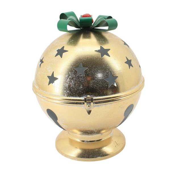 FIGURA METAL 31X31X39 DORADO