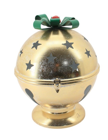 FIGURA METAL 31X31X39 DORADO