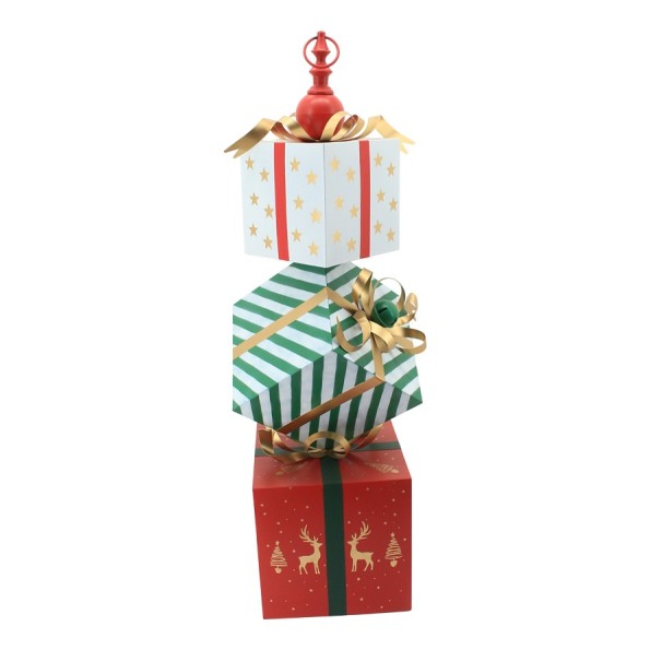 DECORACION METAL 46,5X41X123,5 REGALO MULTICOLOR