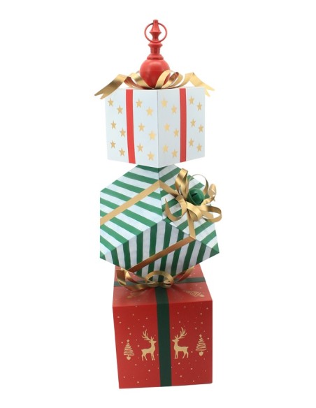 DECORACION METAL 46,5X41X123,5 REGALO MULTICOLOR