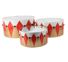 MESITA AUXILIAR SET 3 METAL 61X61X30,5 espejo