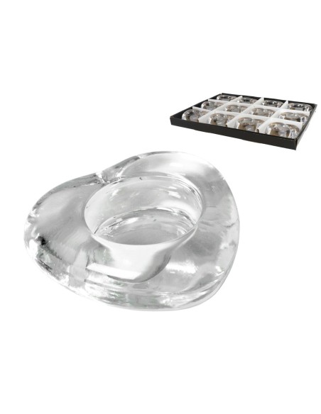 PORTAVELAS CRISTAL 8x8x2.5cm