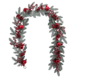 GUIRNALDA LED PVC 20X15X180 ROJO