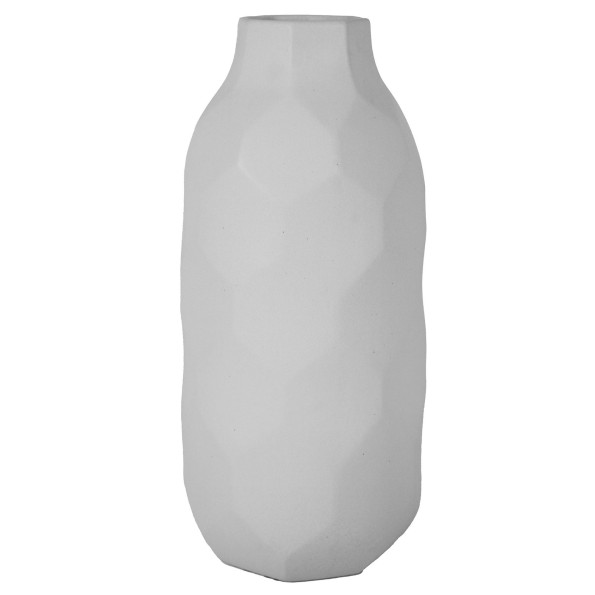JARRON CERAMICA 17X17X35 CRUDO