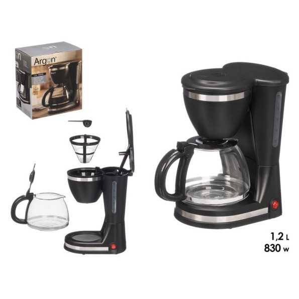 CAFETERA ELECTRICA 12 TAZAS 830W 1,2L