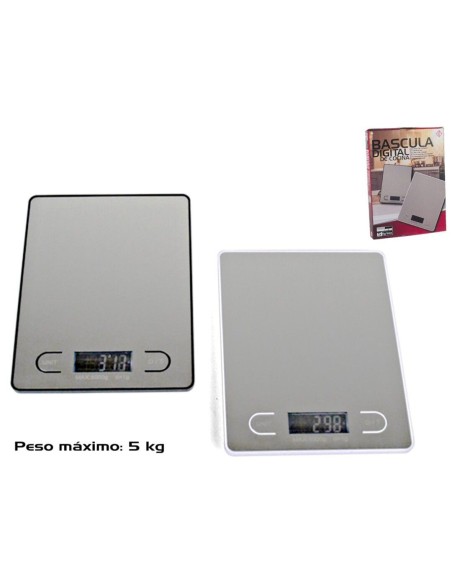 BASCULA DE COCINA DIGITAL 5KG 2 SURT.