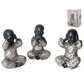 BUDA SENTADO ARGENTUM 22CM