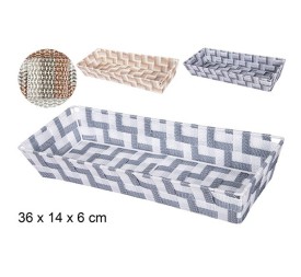 CESTA NYLON BICOLOR SURTIDOS 36x14x6cm