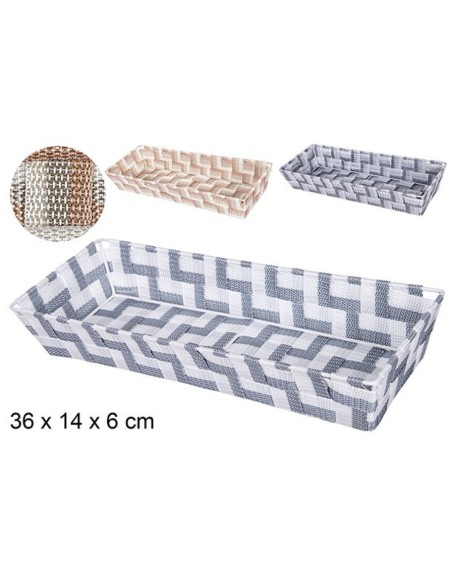 CESTA NYLON BICOLOR SURTIDOS 36x14x6cm CESTA NYLON BICOLOR SURTIDOS 36x14x6cm