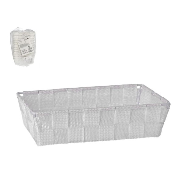 CESTA DUNIA 23X15X6.3CM - BLANCO