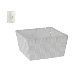 CESTA DUNIA 21X21X11CM - BLANCO
