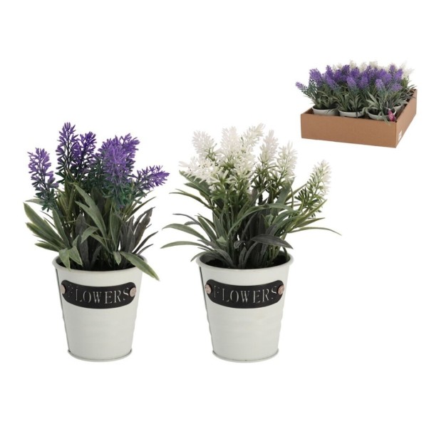 MACETA METAL LAVANDA 20 CM SURTIDO