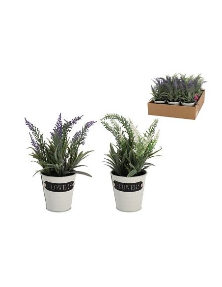 MACETA METAL LAVANDA 20 CM SURTIDO (2587)