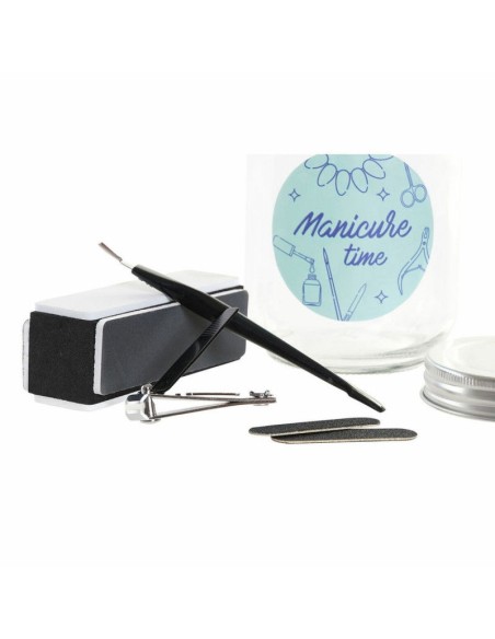 REGALO SET 7 CRISTAL METAL 8,5X8,5X13 MANICURA