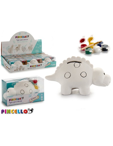 HUCHA DINOSAURIO CERAMICA PARA PINTAR 16 x 6,5 x 8,7 cm