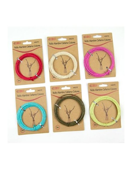 ROLLO ALAMBRE CAÑAMO COLORES 3M
