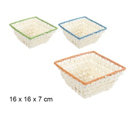 PANERA CUADRADA COLORES SURTIDOS 15,5CM