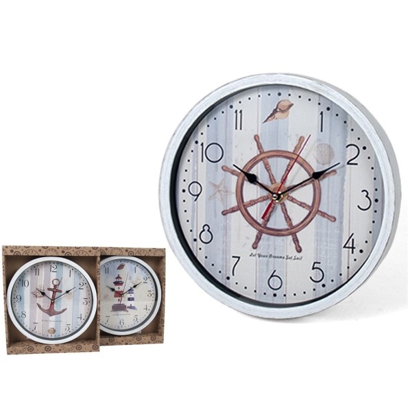 RELOJ DE PARED MARINE 30.5 CM SURTIDO