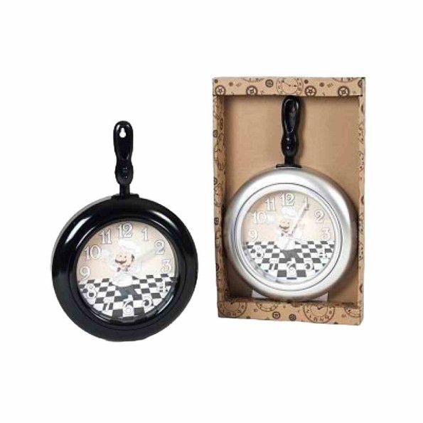 RELOJ DE PARED CHEF 38CM 2.COLOR/SURT