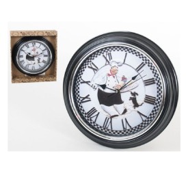 RELOJ PARED CHEFFY 30 CM BLACK