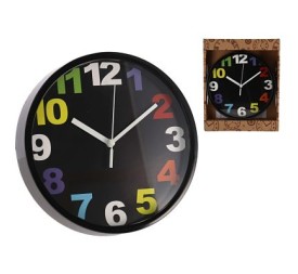 RELOJ DE PARED TIME 20CM - NEGRO