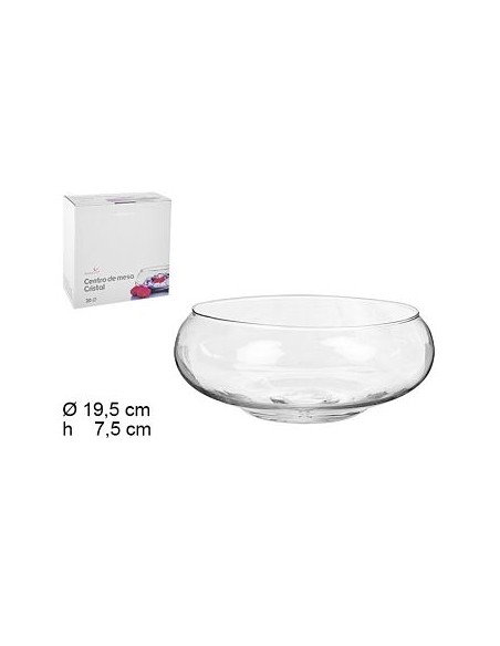 CENTRO DE MESA CRISTAL 20CM