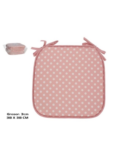 COJÍN SILLA LUNAR ROSA 38X38X3 CM