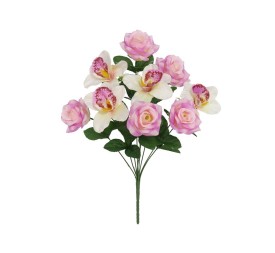 RAMO ROSAS- ORQUIDEA X 9-44 CM (MALVA )