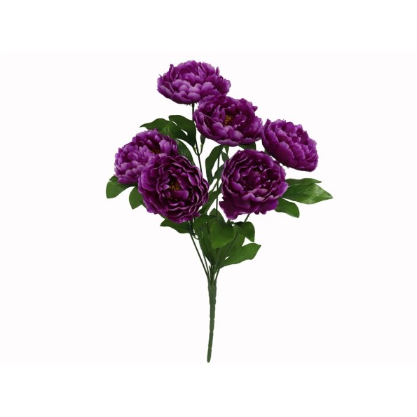 RAMO PEONIA X 6-43CM (VIOLETA)