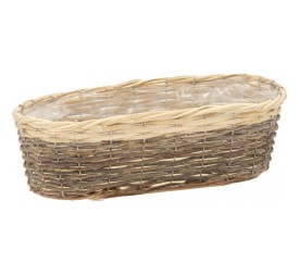 ROAN OVAL BASKET BROWN L59W21H16