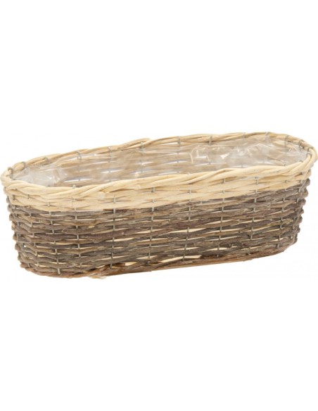 ROAN OVAL BASKET BROWN L59W21H16