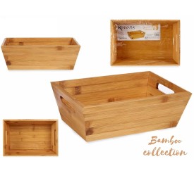 CAJA BAMBU CON ASAS 33X22X10CM