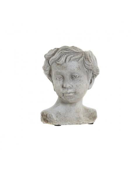 MACETERO CEMENTO 14X12X17 NIÑO GRIS