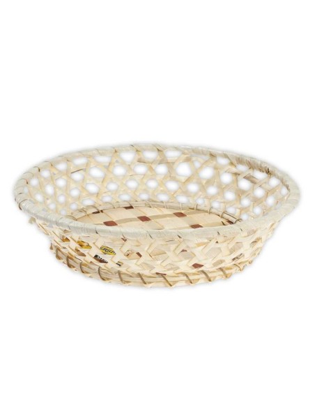 PANERA BAMBU REDONDA CALADA 23dx5cm