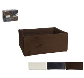 CESTA VELVET RECT. 23X16X10CM - 3.COLOR