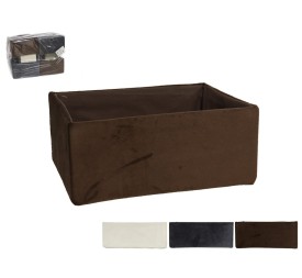 CESTA VELVET RECT. 26X19X11CM - 3.COLOR