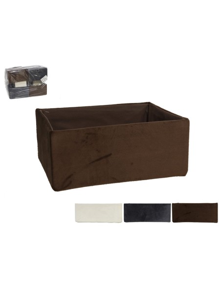 CESTA VELVET RECT. 26X19X11CM - 3.COLOR CESTA VELVET RECT. 26X19X11CM - 3.COLOR