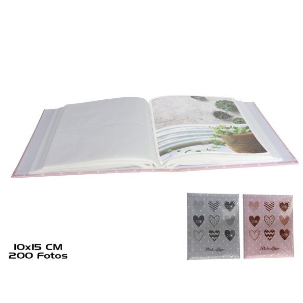 ALBUM CORAZONES X200 50 HOJAS 10X15