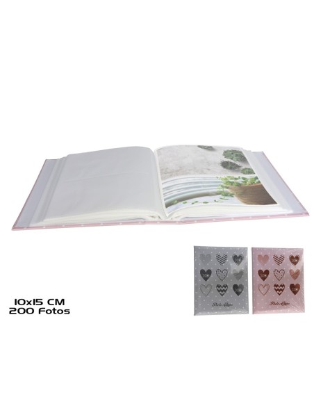 ALBUM CORAZONES X200 50 HOJAS 10X15
